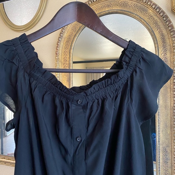 Black Loft Off-the-Shoulder Dress! - Picture 7 of 9